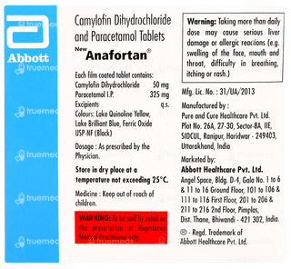 Anafortan New 50mg+325mg Tablet 15
