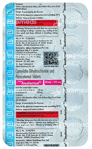 New Anafortan 50mg/325mg Tablet 15