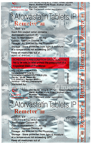 Remetor 40 Tablet 15