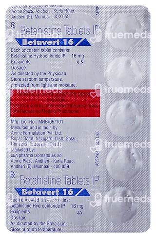 Betavert 16 MG Tablet 15