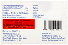 Betavert 16 Tablet 15