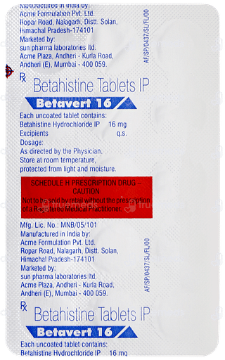 Betavert 16 Tablet 15