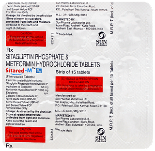 Sitared M 50/1000 Tablet 15