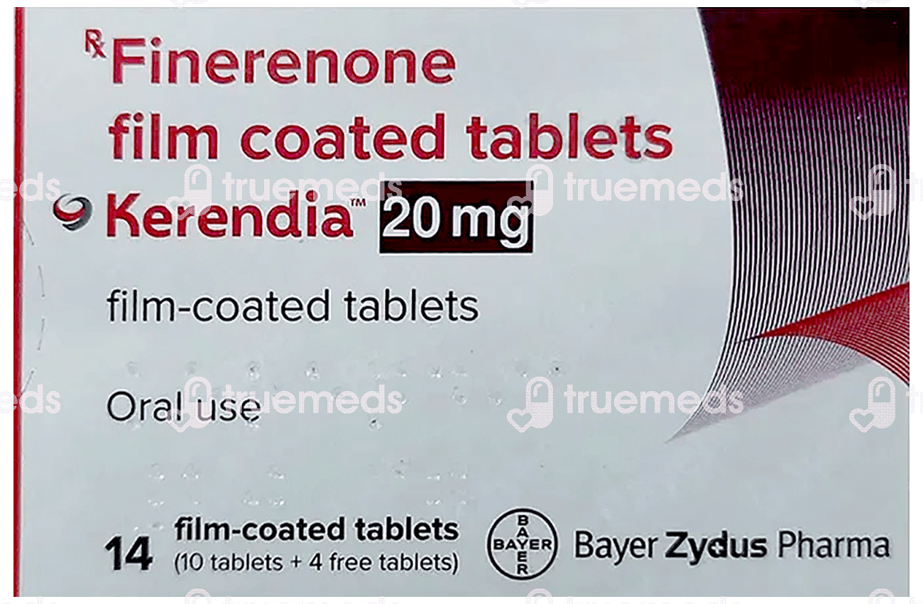 Kerendia 20 Mg Tablet 14 - Uses, Side Effects, Dosage, Price | Truemeds