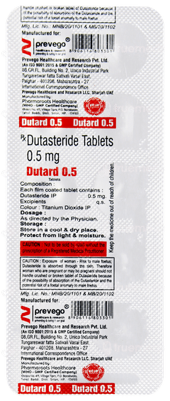 Dutard 0.5 Tablet 10 Dutard 0.5 Tablet 10