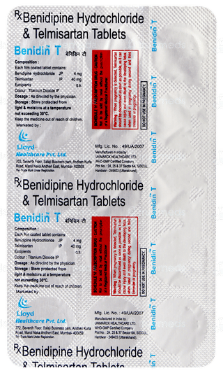 Benidin T Tablet 15