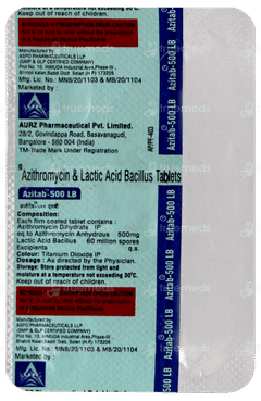 Azitab 500 Lb Tablet 5 Azitab 500 Lb Tablet 5
