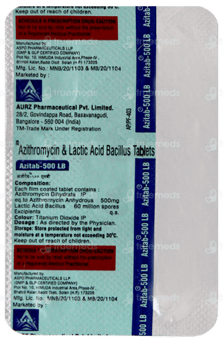 Azitab 500 Lb Tablet 5
