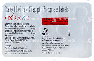 Oxra S 10/50 MG Tablet 15