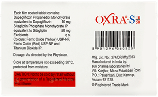 Oxra S 10/50 Tablet 15