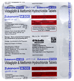Zukanorm M 500 Tablet 20