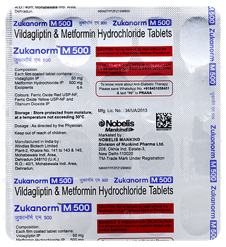 Zukanorm M 500 Tablet 20