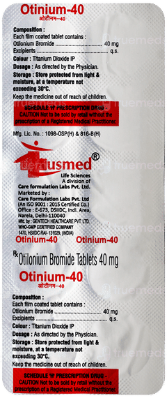 Otinium 40 Tablet 10 Otinium 40 Tablet 10