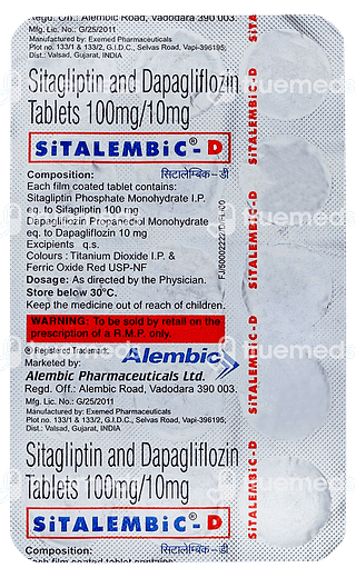 Sitalembic D 10/100 MG Tablet 15