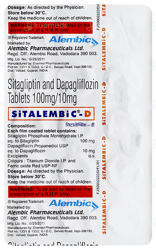Sitalembic D Tablet 15