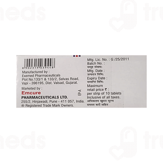 Emsita D 50/5 MG Tablet 10