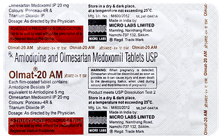 Olmat 20 Am Tablet 15