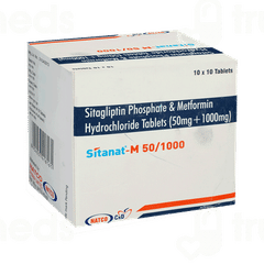 Sitanat M 50/1000 Mg Tablet 10