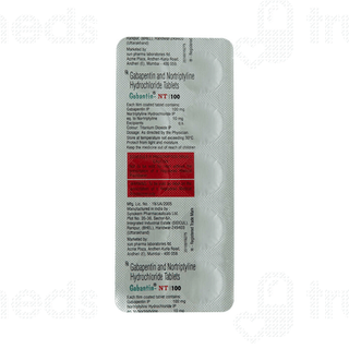 Gabantin Nt 100 Tablet 10