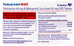 Telsartan M 50 Tablet 10