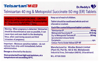 Telsartan M 50 Tablet 10