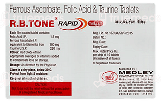 R B Tone Rapid Tablet 10