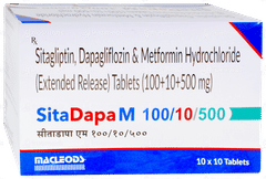 Sitadapa M 100/10/500 Tablet 10 Sitadapa M 100/10/500 Tablet 10