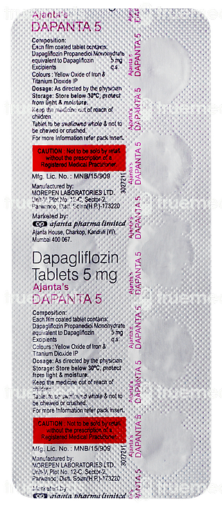 Dapanta 5 MG Tablet 10