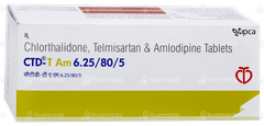 Ctd T Am 6.25/80/5 Tablet 10