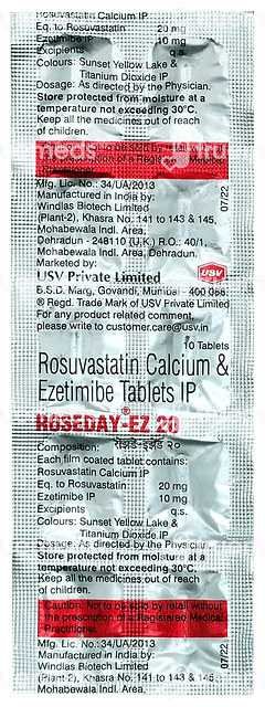 Roseday Ez 20 Tablet 10