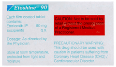 Etoshine 90 Tablet 15 Etoshine 90 Tablet 15