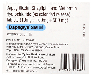 Dapaglyn Sm 100/500 Tablet 10