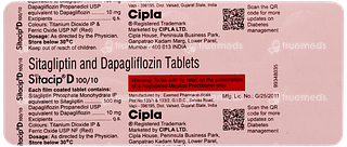 Sitacip D 100/10 Tablet 10