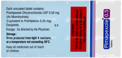 Pimapexole 0.5 Tablet 10 Pimapexole 0.5 Tablet 10