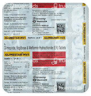 Glimestar Mv 1 MG Tablet 15