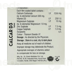 Calcarx D3 Tablet 15 Calcarx D3 Tablet 15