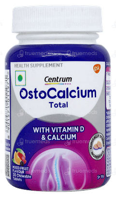 Centrum Ostocalcium Total Mixed Fruit Flavour Chewable Tablet 30