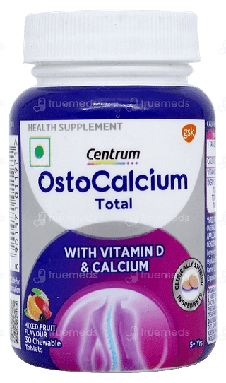 Centrum Ostocalcium Total Mixed Fruit Flavour Chewable Tablet 30