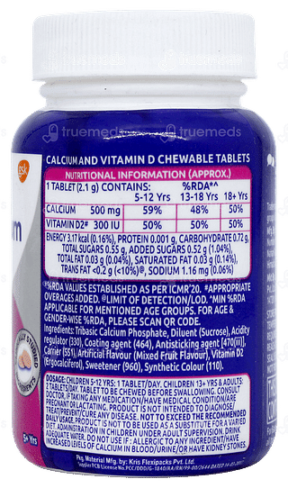 Centrum Ostocalcium Total Mixed Fruit Flavour Chewable Tablet 30