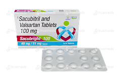 Sacubright 100 MG Tablet 14