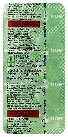 Dapaturn S 100mg/5mg Tablet 10