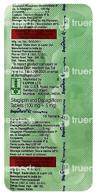 Dapaturn S 100mg/5mg Tablet 10
