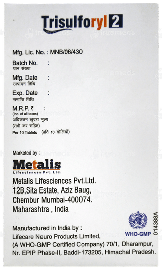 Trisulforyl 2 Tablet 10
