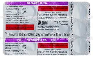 Olsar H 20/12.5 MG Tablet 15