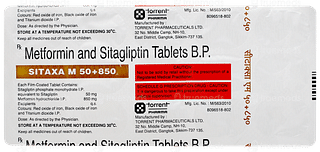 Sitaxa M 50+850 Tablet 15