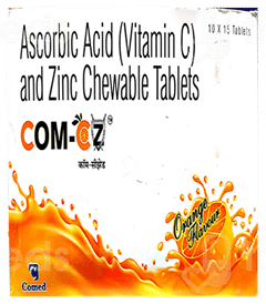 Com Cz Orange Flavour Chewable Tablet 15