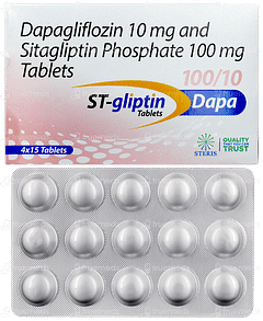 St Gliptin Dapa 100/10 Tablet 15