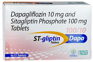 St Gliptin Dapa 100/10 Tablet 15