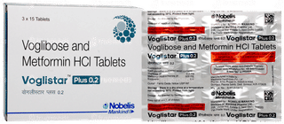 Voglistar Plus 0.2 Tablet 15