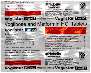 Voglistar Plus 0.2 Tablet 15